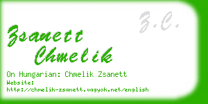 zsanett chmelik business card